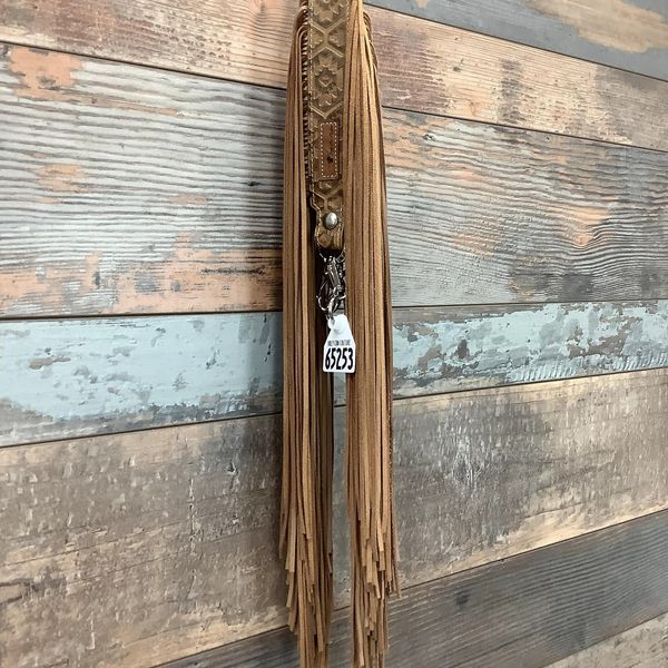 Western Mini Leather Fringe Strap 36" #65253