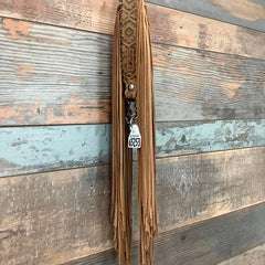 Western Mini Leather Fringe Strap 36" #65253