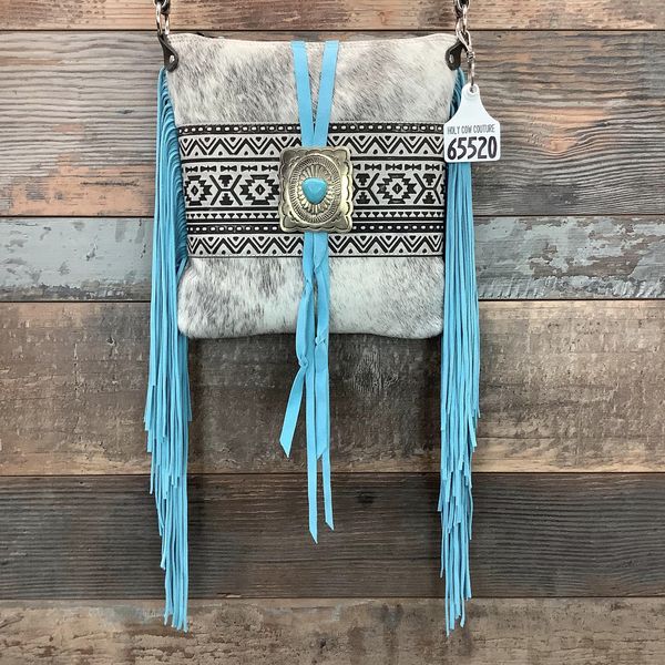 Crossbody With Authentic Turquoise Silver Concho #65520