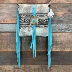 Crossbody With Authentic Turquoise Silver Concho #65520