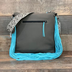 Crossbody With Authentic Turquoise Silver Concho #65520