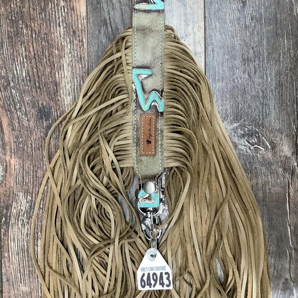 Western Mini Leather Fringe Strap 36" #64943