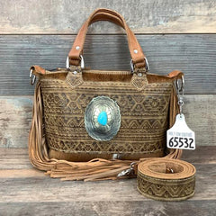 Mini Designer Hybrid With Authentic Turquoise Silver Concho #65532