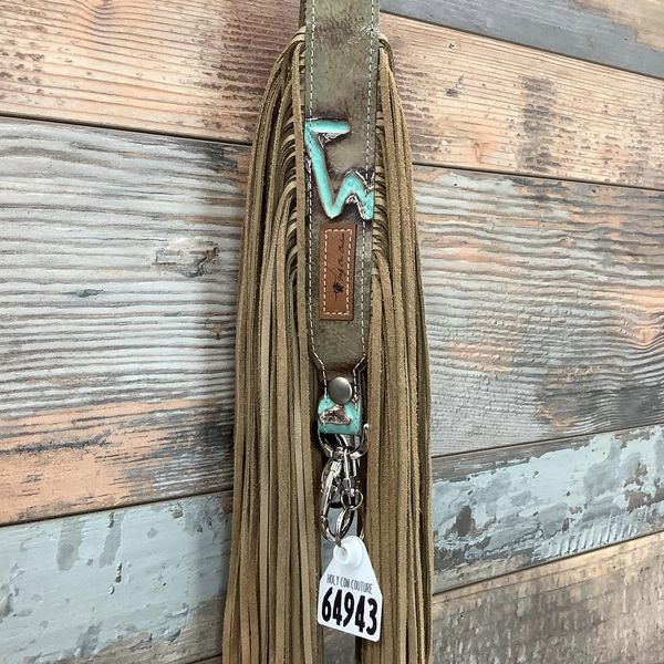 Western Mini Leather Fringe Strap 36" #64943