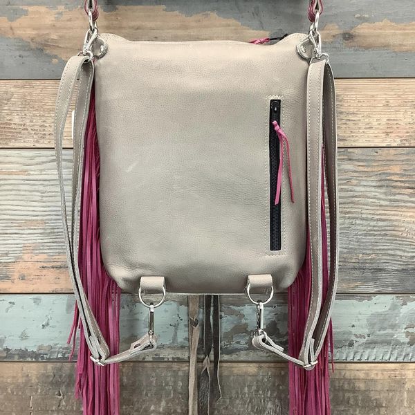 Mini Bagpack With Authentic Turquoise Silver Concho #65513