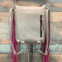Mini Bagpack With Authentic Turquoise Silver Concho #65513