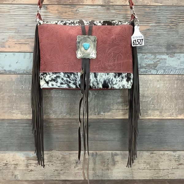 Designer With Authentic Turquoise Silver Concho #61527