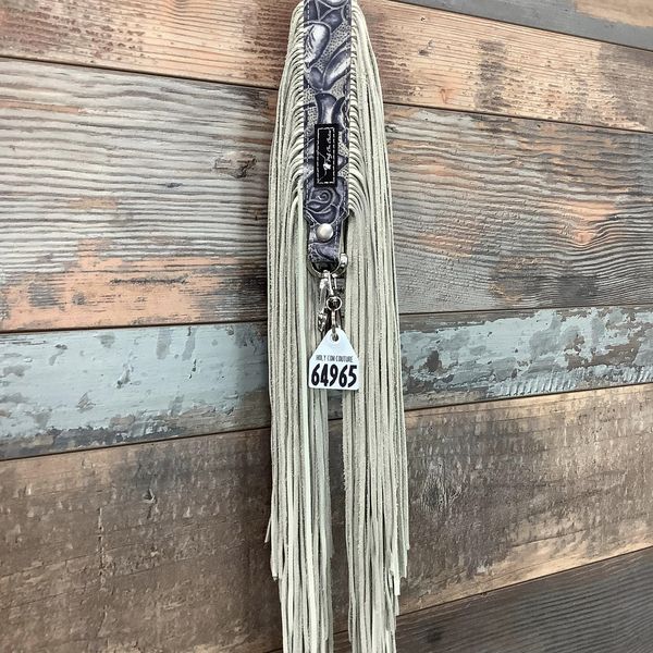 Western Mini Leather Fringe Strap 36" #64965