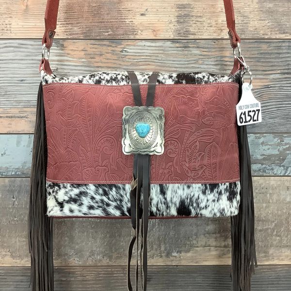 Designer With Authentic Turquoise Silver Concho #61527