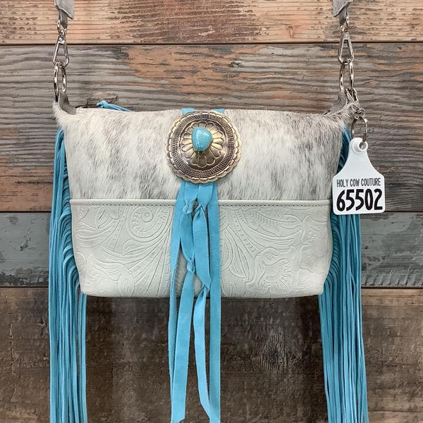 Mini Designer With Authentic Turquoise Silver Concho #65502