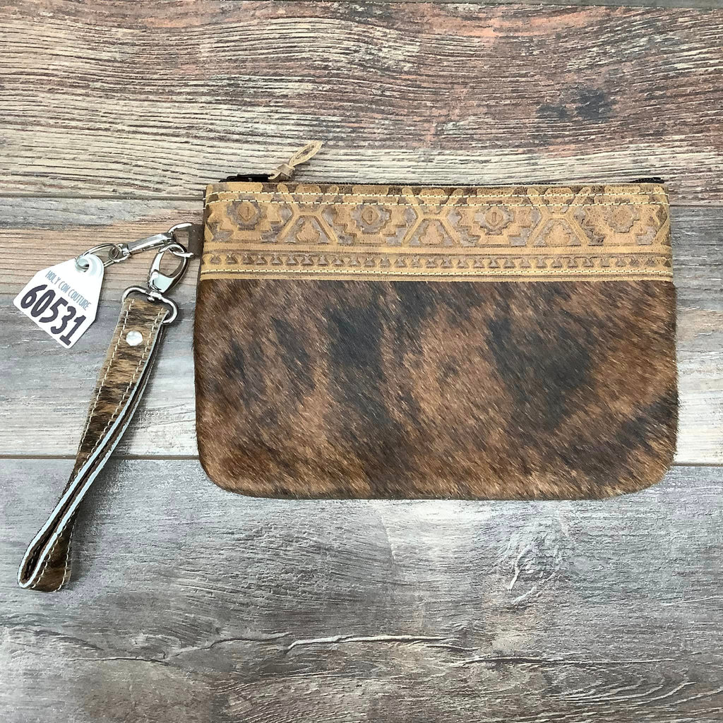 Western Leather Wristlet Clutch #60531