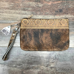 Western Leather Wristlet Clutch #60531