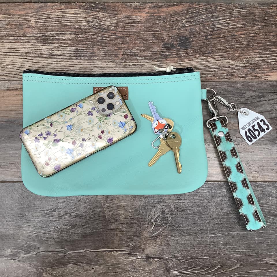 Western Leather Wristlet Clutch #60543