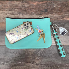 Western Leather Wristlet Clutch #60543