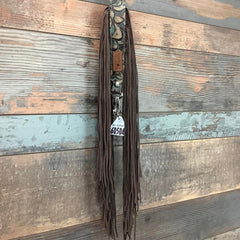 Western Mini Leather Fringe Strap 36" #60504