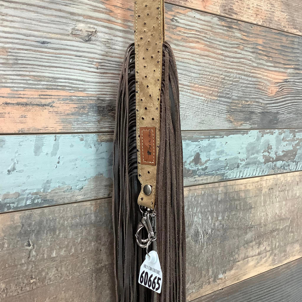 Western Mini Leather Fringe Strap 48" #60665