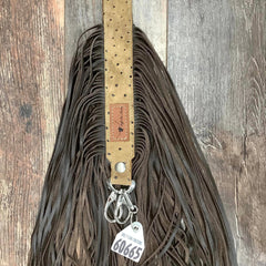 Western Mini Leather Fringe Strap 48" #60665