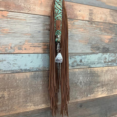 Western Mini Leather Fringe Strap 36" #60661