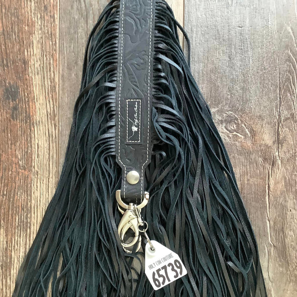 Western Mini Leather Fringe Strap 36" #65739