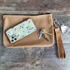 Western Leather Wristlet Clutch #66495