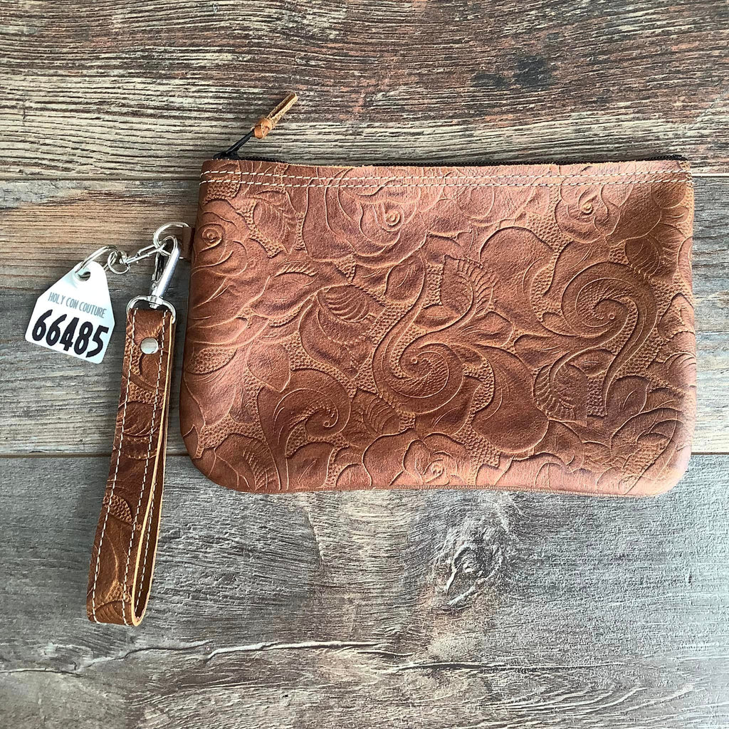 Western Leather Wristlet Clutch #66485