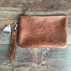 Western Leather Wristlet Clutch #66485