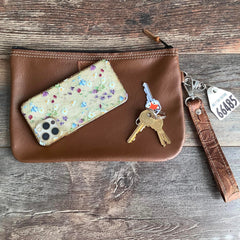 Western Leather Wristlet Clutch #66485