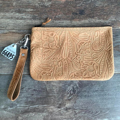 Western Leather Wristlet Clutch #66495