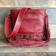 Mini Messenger With Authentic Turquoise Silver Concho #61877