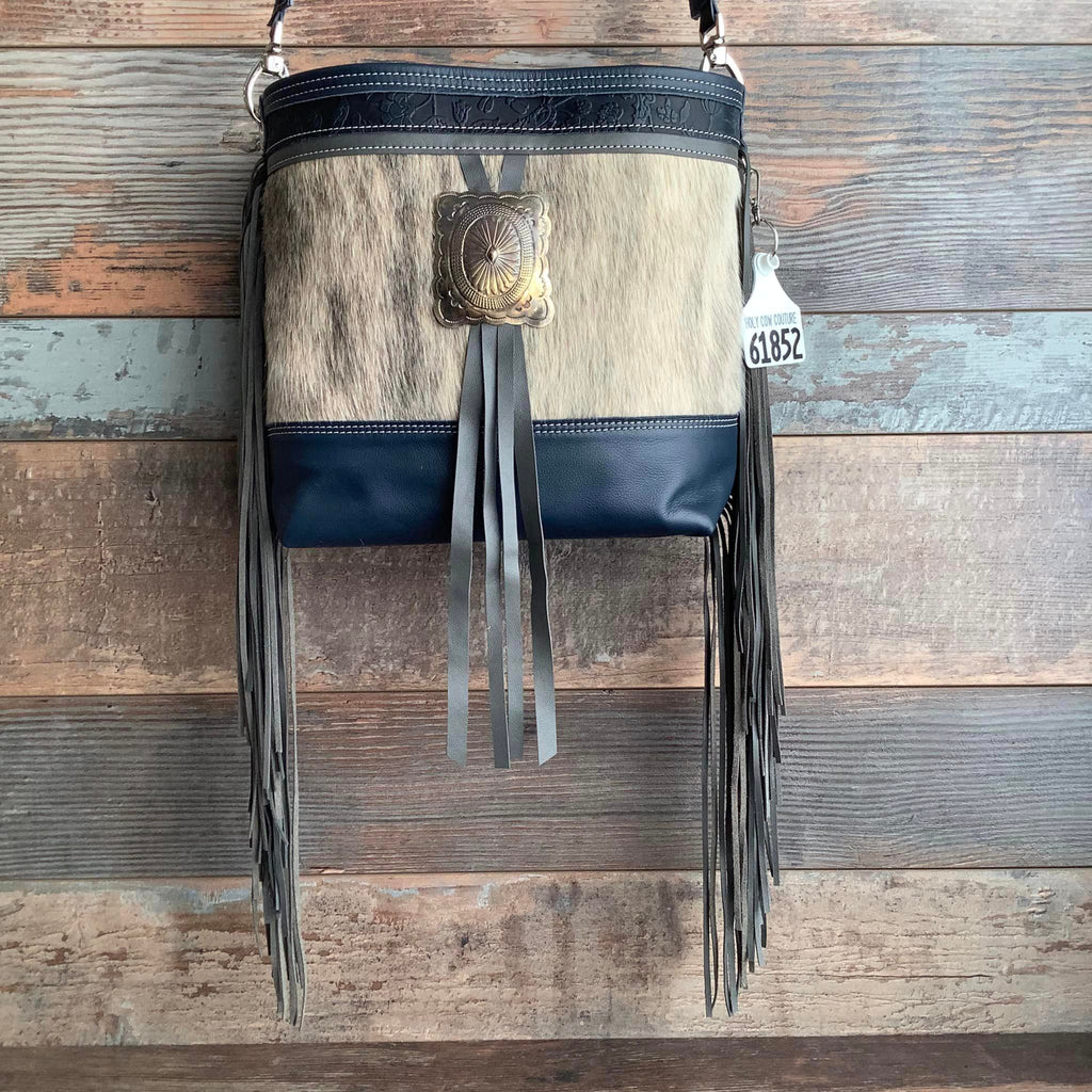 Messenger With Authentic Silver Concho #61852