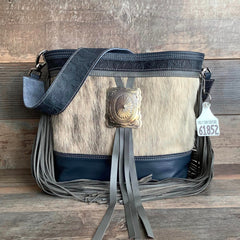 Messenger With Authentic Silver Concho #61852