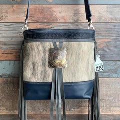 Messenger With Authentic Silver Concho #61852