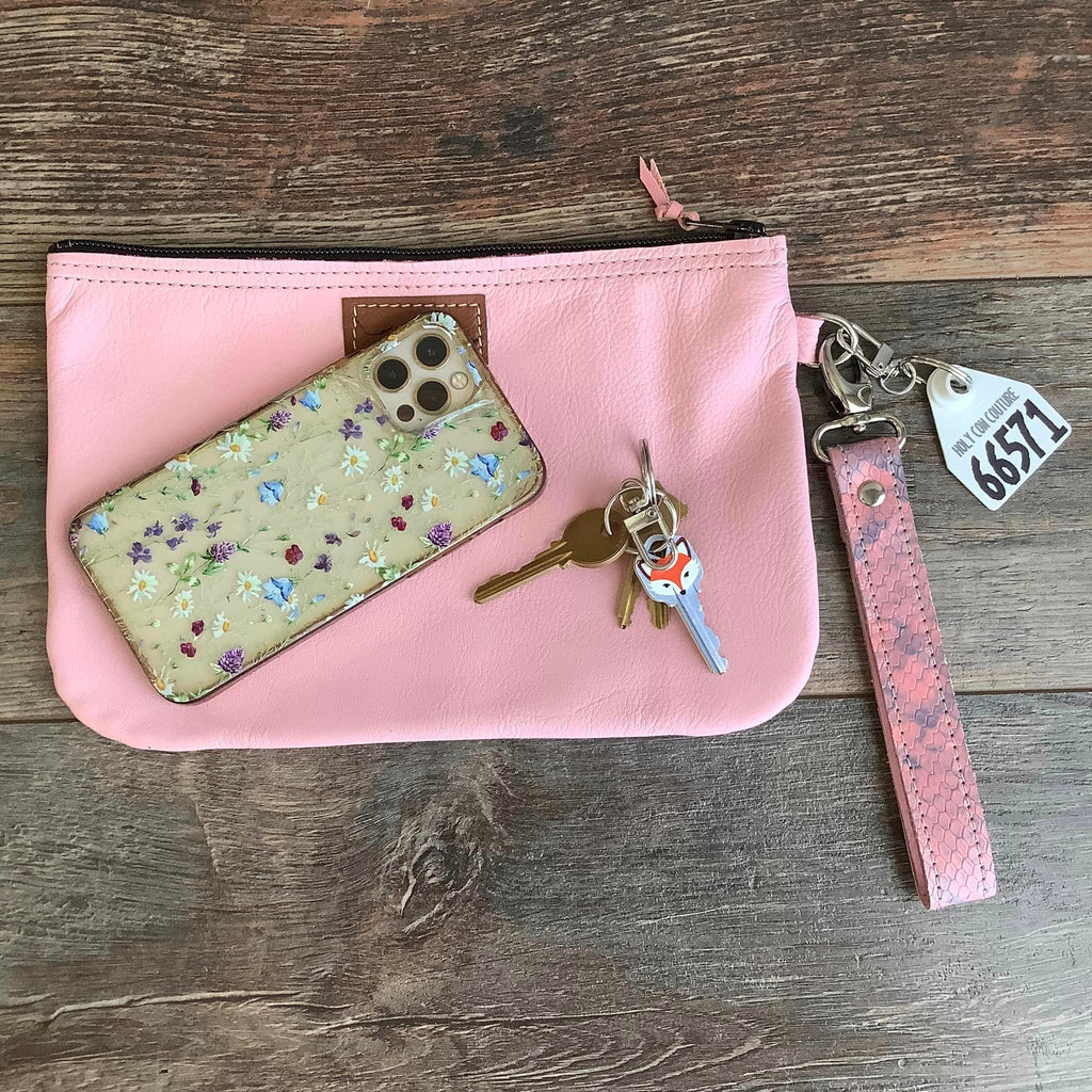 Western Leather Wristlet Clutch #66571