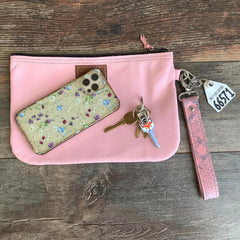 Western Leather Wristlet Clutch #66571