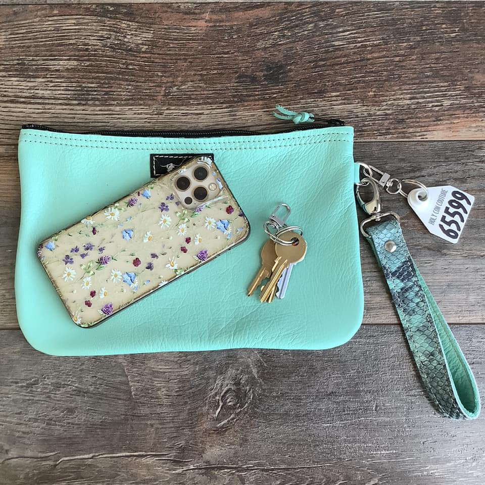 Western Leather Wristlet Clutch #65599