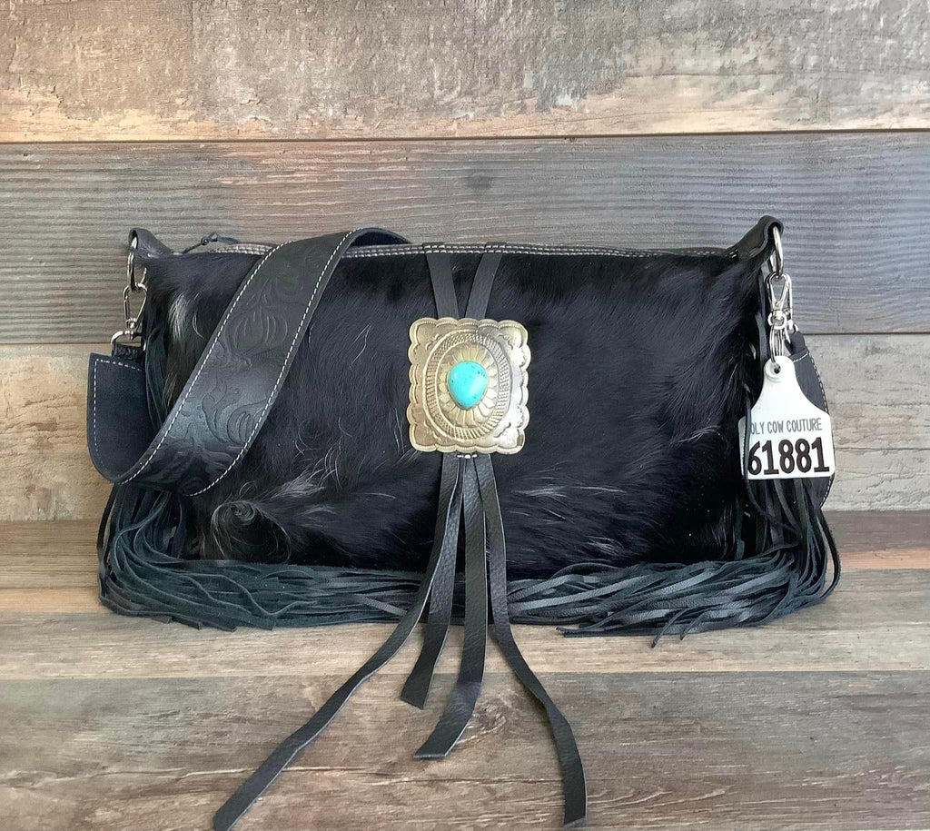 Designer Crossover With Authentic Turquoise Silver Concho #61881