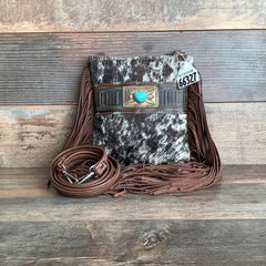 Sling Shot With Authentic Turquoise Silver Concho #66327