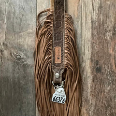 Western Mini Leather Fringe Strap 36" #66376