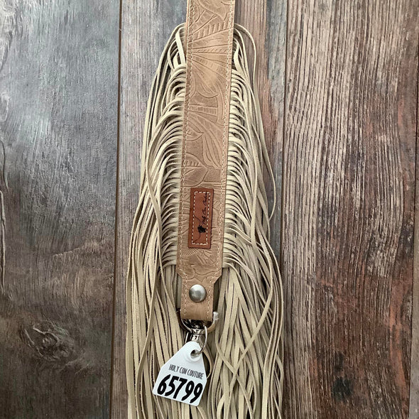 Western Mini Leather Fringe Strap 48" #65799