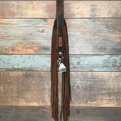 Western Mini Leather Fringe Strap 36" #65800