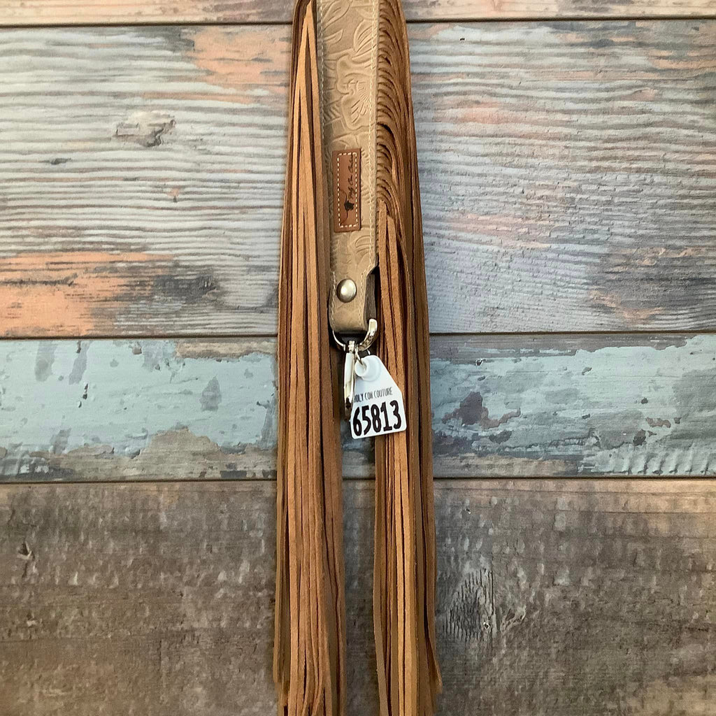Western Mini Leather Fringe Strap 36" #65813