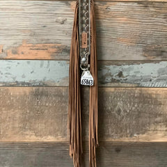 Western Mini Leather Fringe Strap 48" #65863