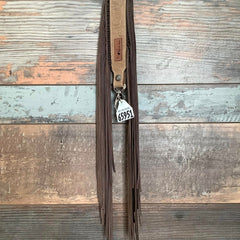 Western Mini Leather Fringe Strap 48" #65951