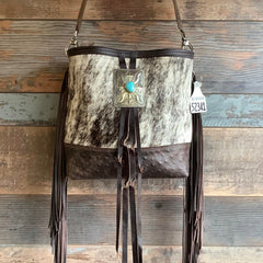 Messenger With Authentic Silver Turquoise Concho #52341