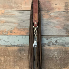 Western Mini Leather Fringe Strap 36" #68286