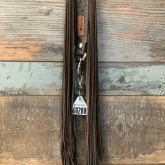 Western Mini Leather Fringe Strap 48" #68288