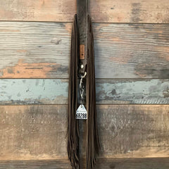 Western Mini Leather Fringe Strap 48" #68288