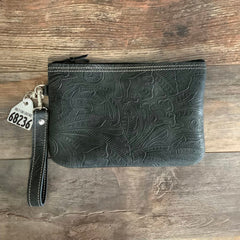 Western Leather Wristlet Clutch #68236