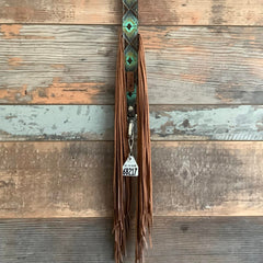 Western Mini Leather Fringe Strap 36" #68217