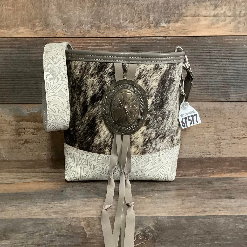 Mini Messenger With Authentic Silver Concho #67577